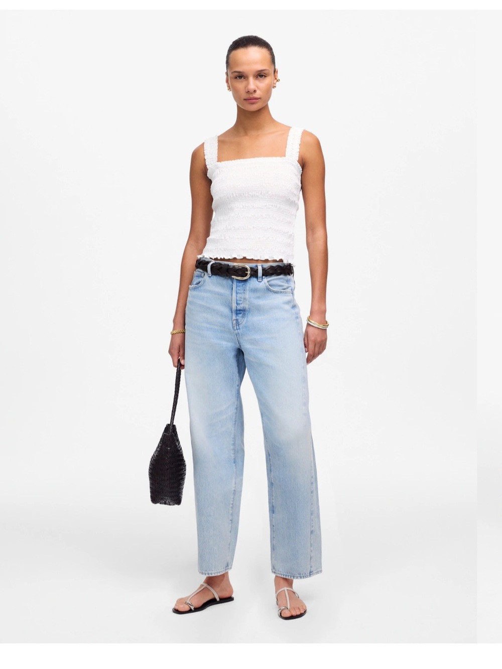 Madewell Pieced Barrel Leg Jeans